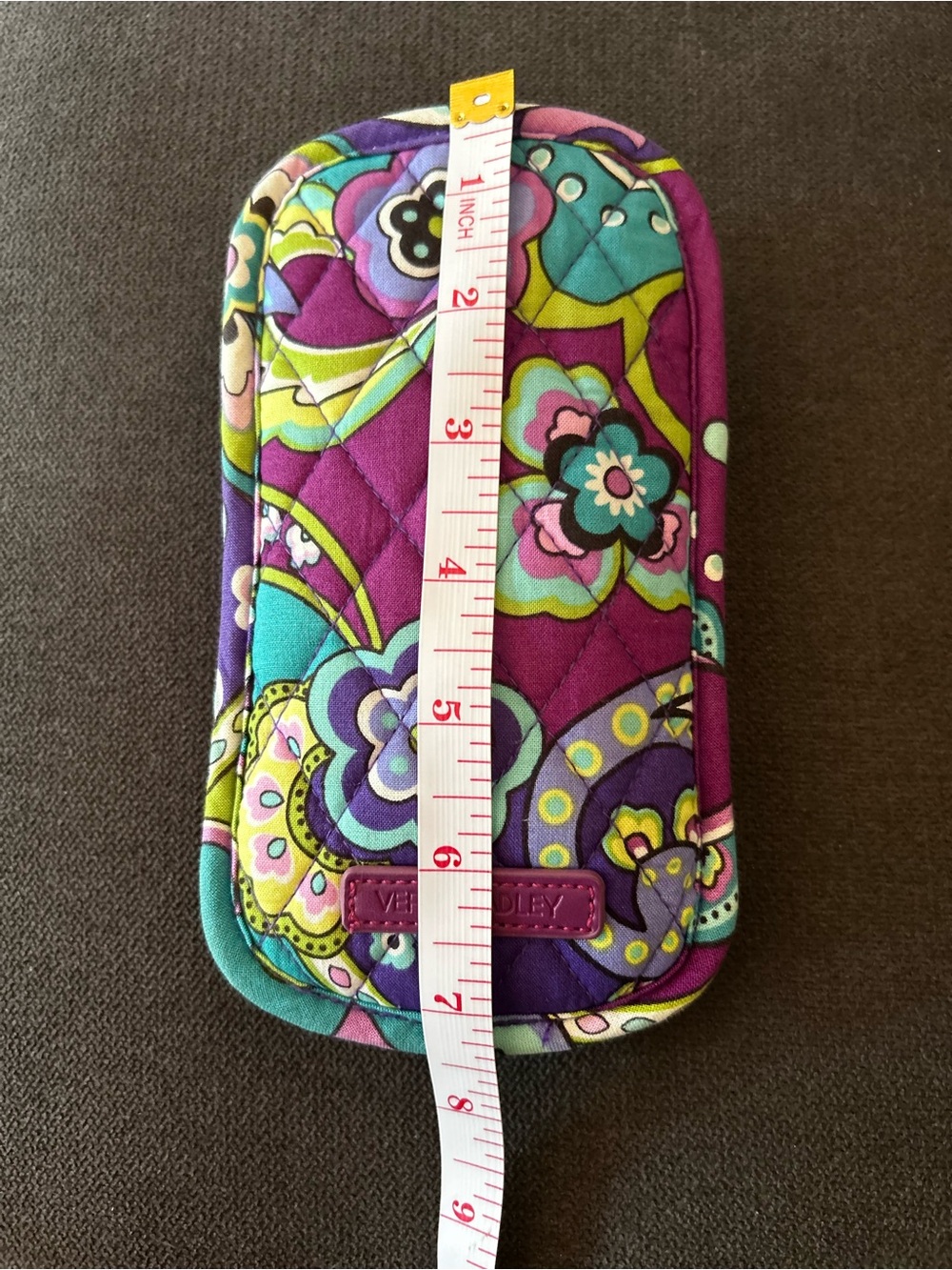 Vera Bradley Quilted Double Eye Case in Retired Heather Pattern - Picture 12 of 13